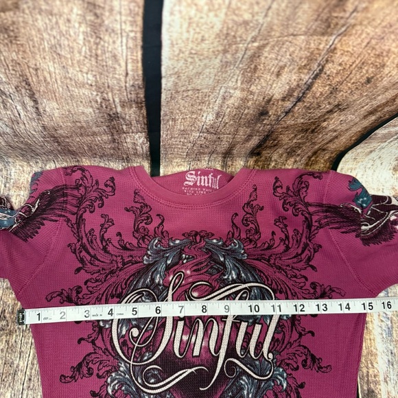 Sinful Women's Pink Long Sleeve shirt - Picture 6 of 8